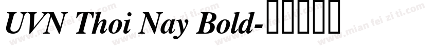 UVN Thoi Nay Bold字体转换